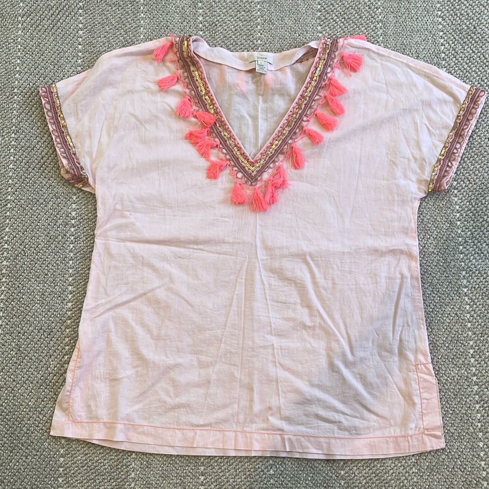 J Crew Size 6 embellished top